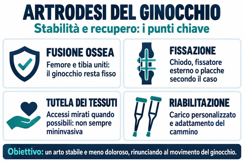 artrodesi ginocchio napoli clisan