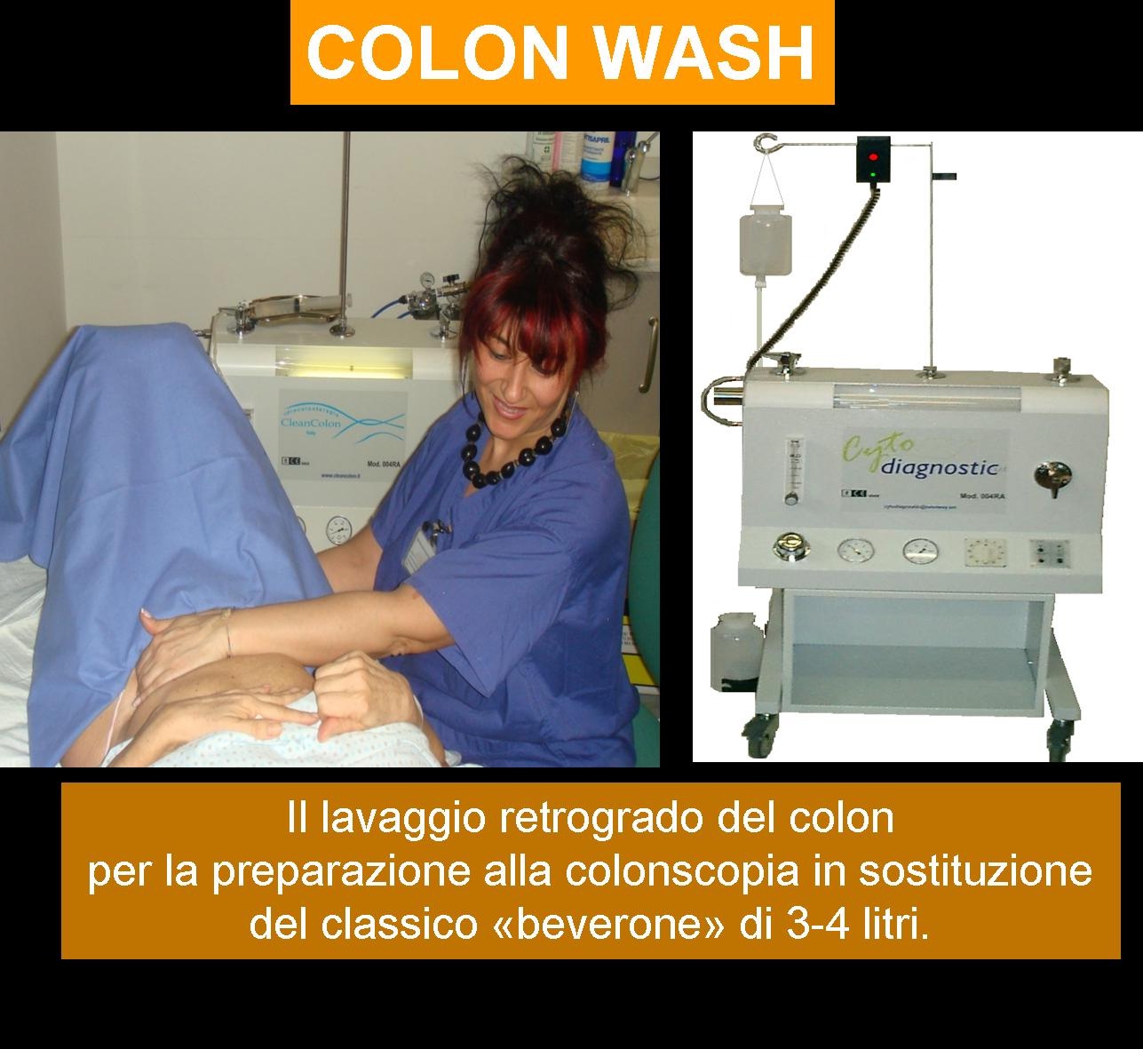 come viene eseguita la colon wash