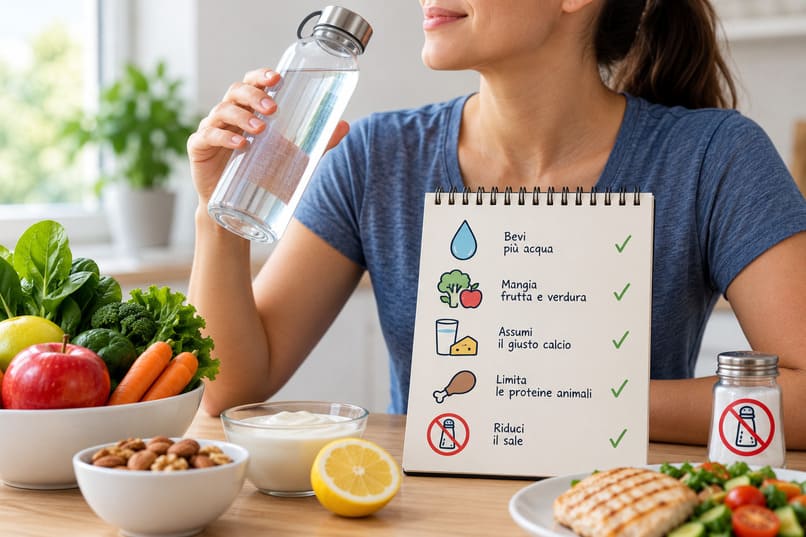 come prevenire calcoli renali