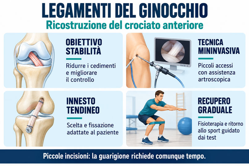 intervento legamenti ginocchio napoli clisan