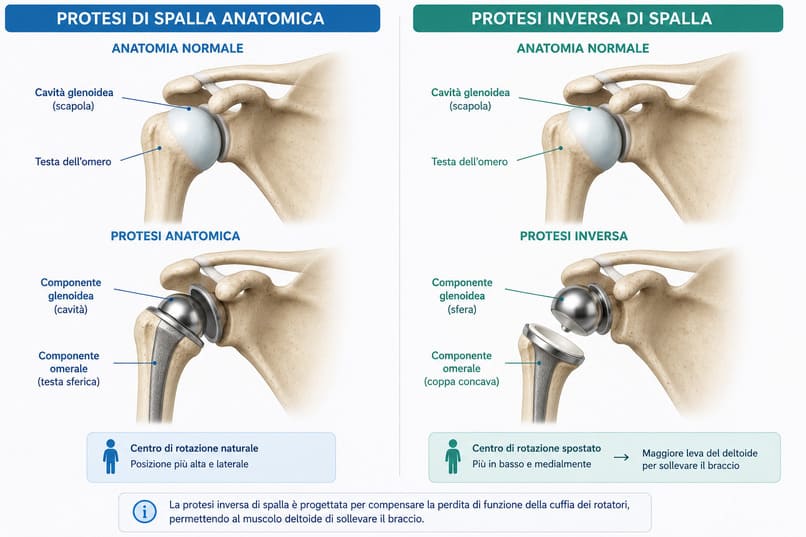 protesi inversa di spalla vs protesi anatomica